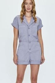 Pistola Parker Short Sleeve Romper in Plumeria