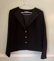 KARL LAGERFELD Black Blazer Gold Buttons Career Dress 16