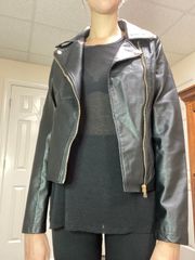 TALL faux Leather Jacket