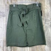 Joe’s Size 32 Paperbag Utility Skirt in Army Green