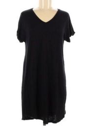 Antistar black v neck t shirt dress