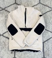 Black and White Women’s Campshire Sherpa Pullover with Kangaroo Pouch
