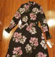 Nanette Lepore Maxi Turtle Neck Dress Large