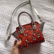 Minnie Mouse  Parks Small Crossbody Bag Silver and Red BNWOT