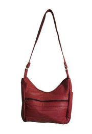 Red Leather Shoulder Bag