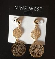 New Nine West Gold double disks Very lightweight