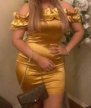 yellow gold dress 