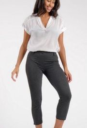 Betabrand Dress Pants Yoga Pants Crop Classic Charcoal Small