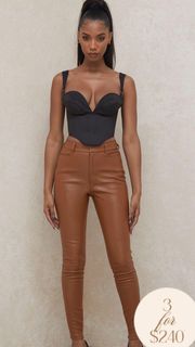 Brown Leather Pants