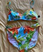 vintage floral bikini