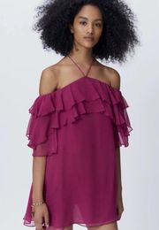 NWT Rebecca Minkoff Dena Dress In Raspberry