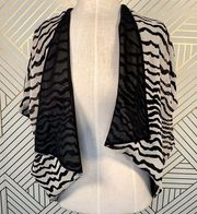 Joseph Ribkoff Zebra Print Open Front Kimono Top