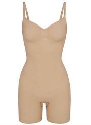 NEW  SEAMLESS SCULPT MID THIGH BODYSUIT Clay Size 2X