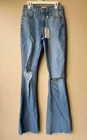 Good American Raw Edge Flare Jeans Women's Size 00 / 24