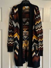 Missoni for Target Women’s Brown Chevron Open Cardigan