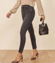 Reformation 28 High & Skinny Crop Jeans in Avalon