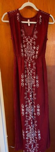 Burgundy Maxi Dress