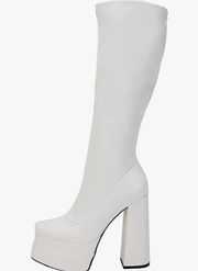 White GoGo Boots