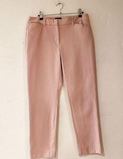 White House Black Market The Slim Ankle Pant in Pink Size 10