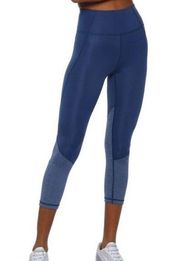 IRIS & INK //  High Rise Cropped Legging Small Pantaloni Navy Heather NWT