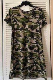 Women’s Large Casual Camouflage Dress