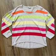 Liz Claiborne multi color striped Sweater size XL