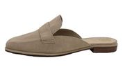 Vince Camuto Flat Relondie Tortilla Suede Womens 8.5 Tan Slip On Mule Loafer