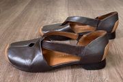 Antonio Melani leather closed toe block heel sandals shoes ~ women’s size 8M