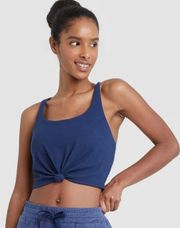 Joylab Women's Ribbed Tie-Front Sports Bra