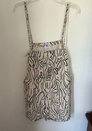 Utopia beige and black romper with pockets size 6