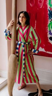 Garden Stripe Bathrobe