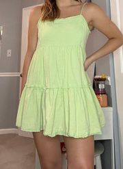 Green Babydoll Dress 