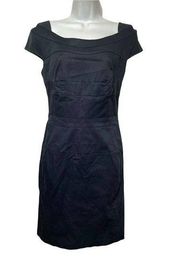 z spoke zac posen navy blue off the shoulder Zip Back dress Size 2