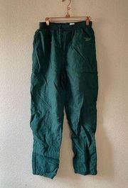 Reebok vintage women’s green nylon sweat pants size medium