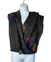 Loft Flower Print Infinity Scarf