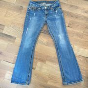 Women's  Denim Jeans Med Wash Premium Boot Cut Size 8