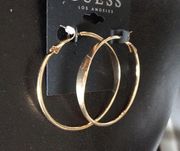 New Guess Gold Hoops (thicker Center)