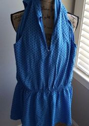 WILDFOX Diamond Foulard Azure Romper Women's Size Small NWT