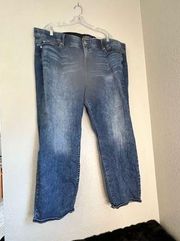 Torrid Jeans Woman 28R Bombshell Straight  Wash Stretch Zip Pockets