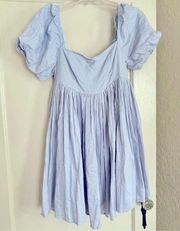 Lush babydoll blue dress