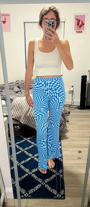 blue flare pants