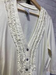 Nwt creamy white Caribbean Joe cardigan