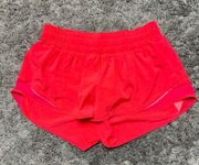Lululemon NWOT  Hotty Hot LR Shorts 2.5" *Razzle