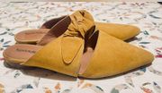 Anthro x Jeffrey Campbell Exclusive Charlin
Mustard Suede Bow Mules Size 10