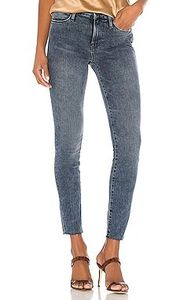 Le Skinny High Rise Raw Hem Jeans In Beat