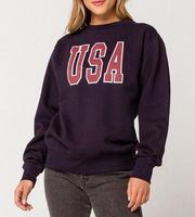 FULL TILT USA America Navy Blue Crewneck Sweatshirt Women's Size Medium