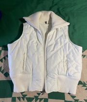 White Puffer Vest  Y2K Winter