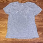 PUMA Gray Short Sleeve T-Shirt Medium