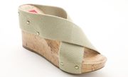 NWOT  Womens Ocean Tan Wedge Sandals 8.5M (G125)