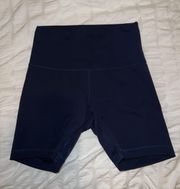 Navy Align Biker Short 6”